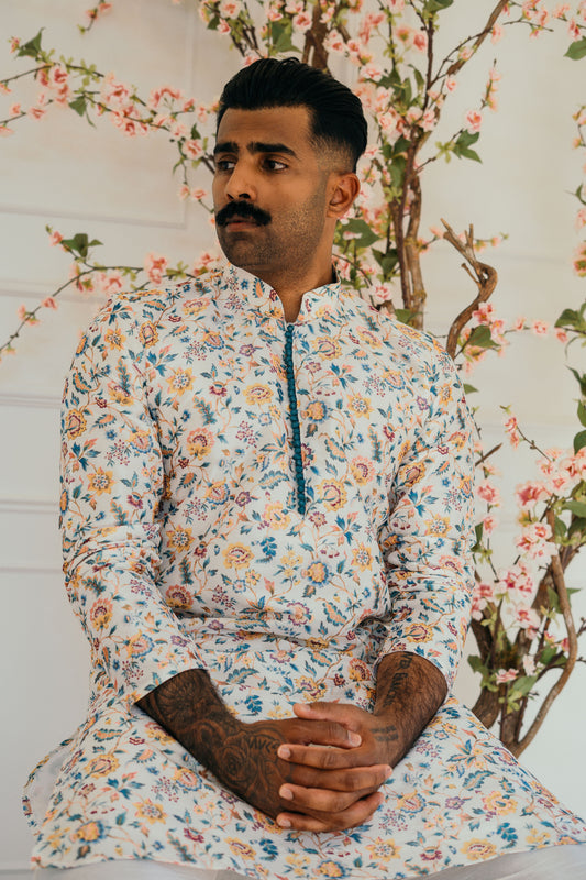 Ensemble Kurta imprimé floral