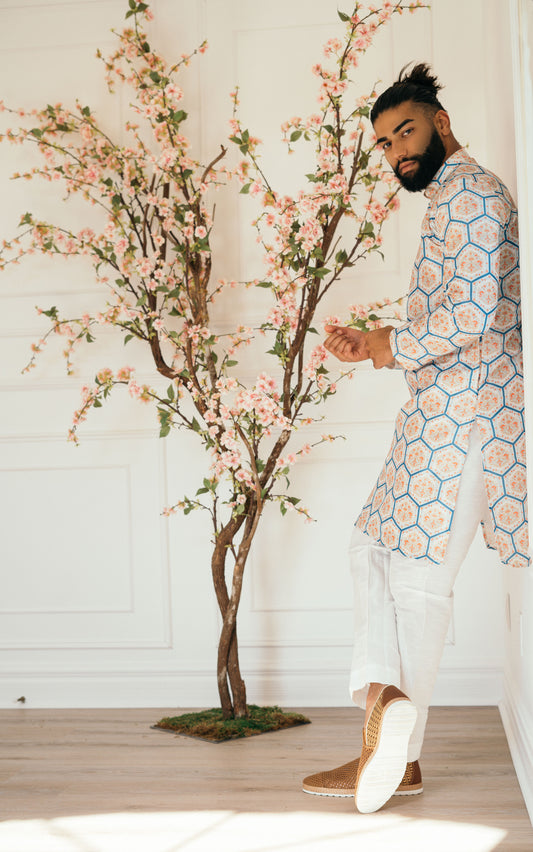 Ensemble Kurta imprimé floral